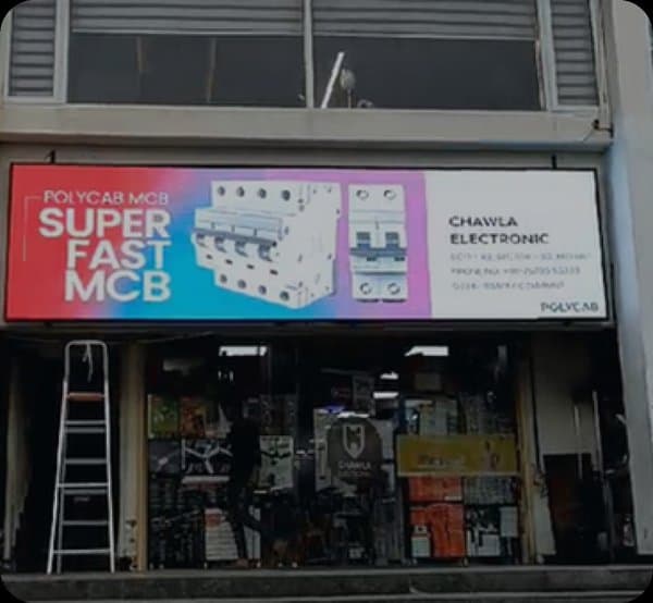 Wall branding and store signage installation