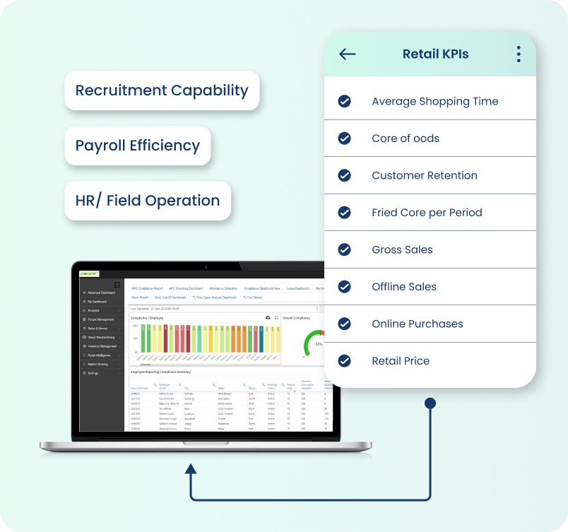 electrician fixing light outside a retail store